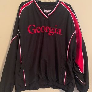 Georgia Windbreaker Pullover Size XL